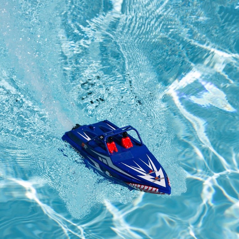 Pro Boat Sprintjet 9" Self-Righting Deep-V Jet Boat Brushed RTR Ready to Run Blue PRB08045T2 - Image 3
